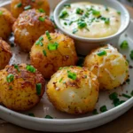 Smashed Green Onion Potato Bombs