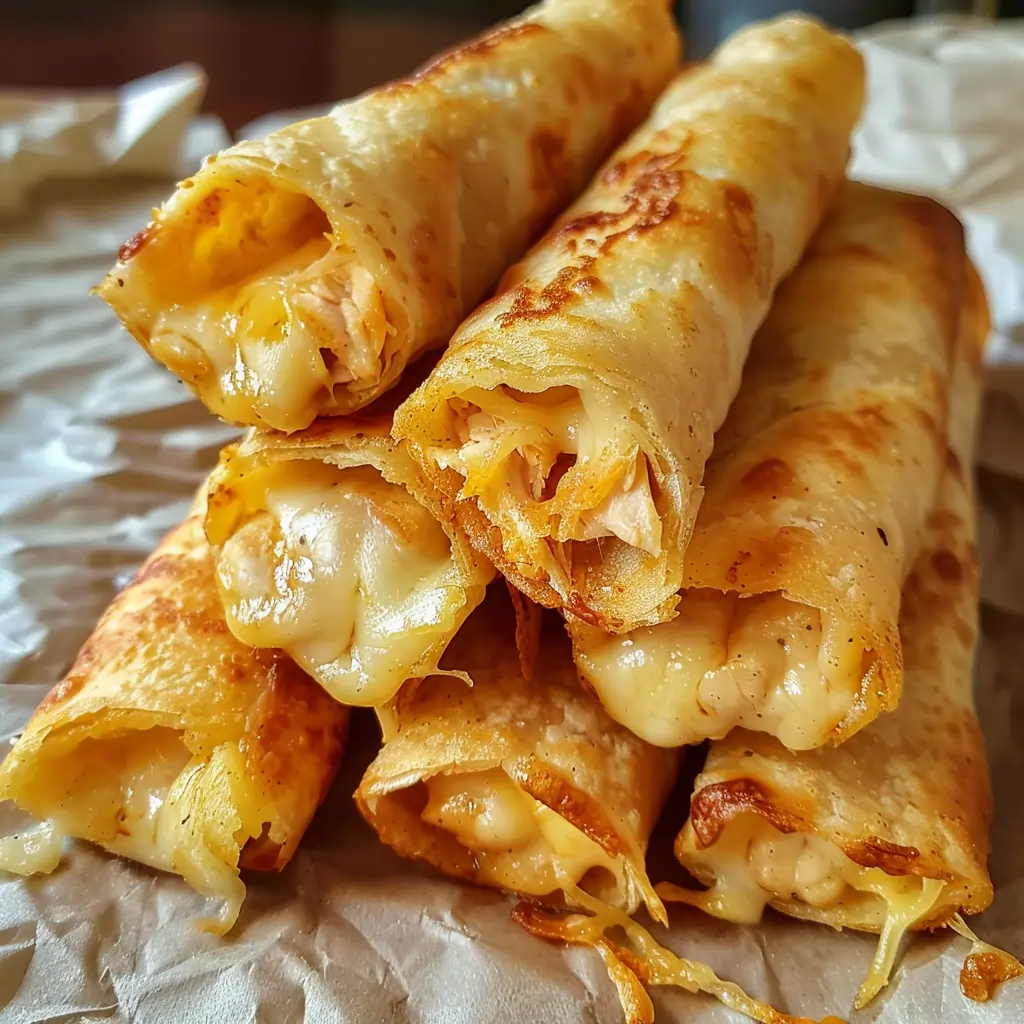 Chicken and Cheese Crispitos Recipe (Crispy & Cheesy!) ❤️ 8 d3 2