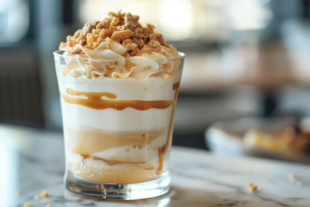 caramel ribbon crunch frappuccino