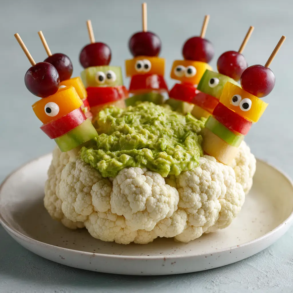 alibounaf Healthy spread of guacamole brain dip in a cauliflowe ed357451 919f 45cc 9fd3 b459d899b583