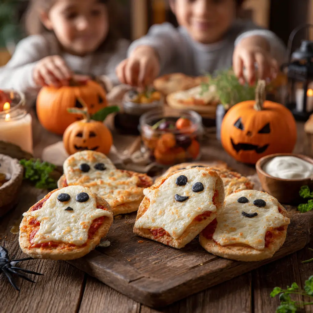 alibounaf Kid friendly scene children reaching for ghost shaped 76bb0a3d 3f36 4703 a487 546481faf65f
