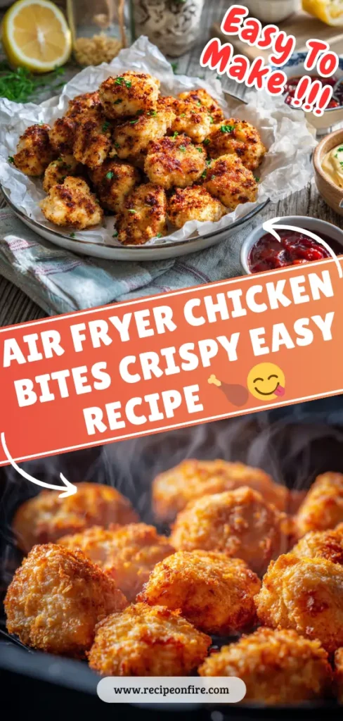 AIR FRYER CHICKEN BITES CRISPY EASY RECIPE 🍗 3 For RecipeOnFire 1 2
