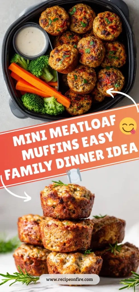 MINI MEATLOAF MUFFINS EASY FAMILY DINNER IDEA 🍽️ 3 For RecipeOnFire 1 4