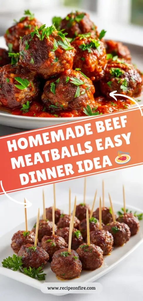 HOMEMADE BEEF MEATBALLS EASY DINNER IDEA π 3 For RecipeOnFire 4 1