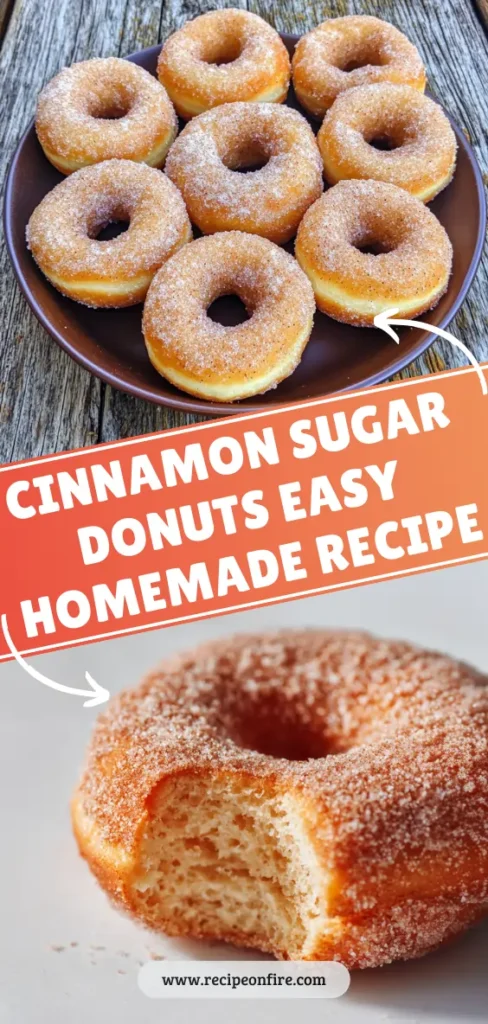 CINNAMON SUGAR DONUTS EASY HOMEMADE RECIPE 🍩 3 For RecipeOnFire 7