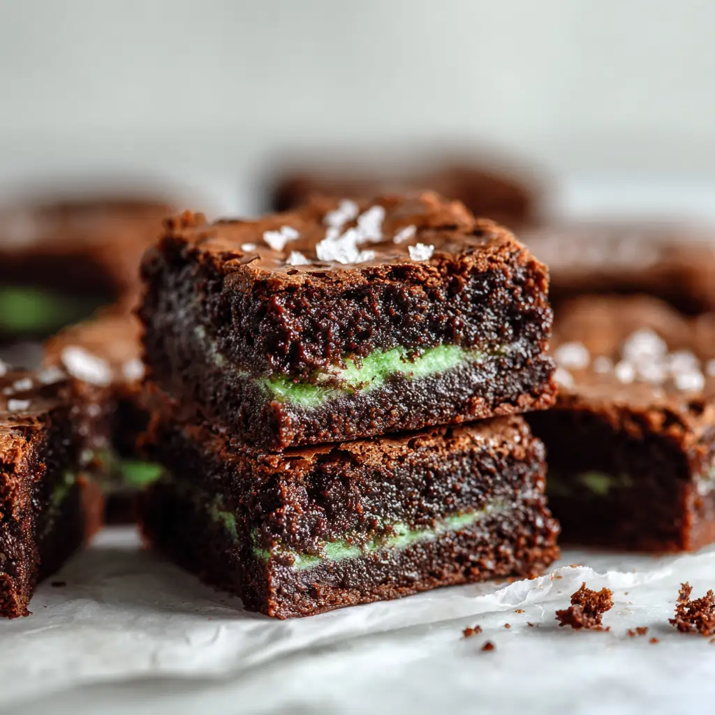 Mint Chocolate Brownies For St Patrick's Day π 4 Mint Chocolate Brownies 2